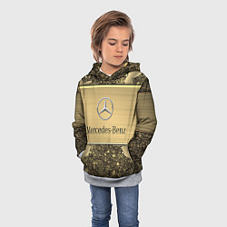 Толстовка-худи детская MERCEDES GOLD, цвет: 3D-меланж — фото 2