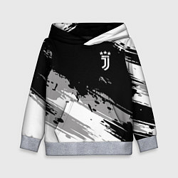 Толстовка-худи детская Juventus F C, цвет: 3D-меланж