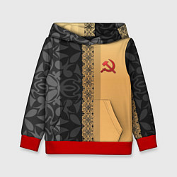 Толстовка-худи детская СССР, цвет: 3D-красный