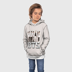 Толстовка-худи детская BTS, цвет: 3D-белый — фото 2
