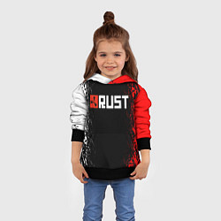 Толстовка-худи детская RUST, цвет: 3D-черный — фото 2