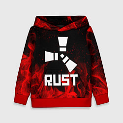 Толстовка-худи детская RUST, цвет: 3D-красный