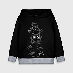 Толстовка-худи детская BTS, цвет: 3D-меланж