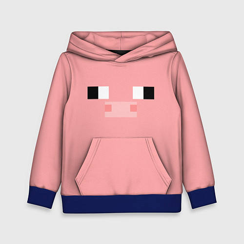 Детская толстовка Minecraft Pig / 3D-Синий – фото 1