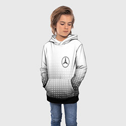 Толстовка-худи детская Mercedes-Benz, цвет: 3D-черный — фото 2