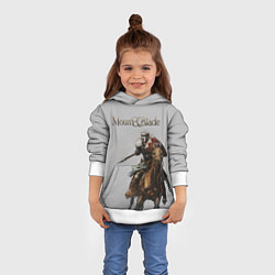 Толстовка-худи детская Mount and Blade, цвет: 3D-белый — фото 2