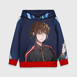 Толстовка-худи детская БАШНЯ БОГА, цвет: 3D-красный