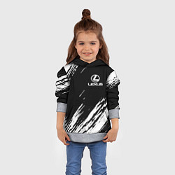 Толстовка-худи детская LEXUS, цвет: 3D-меланж — фото 2