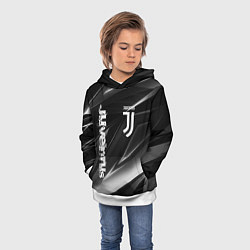 Толстовка-худи детская JUVENTUS, цвет: 3D-белый — фото 2