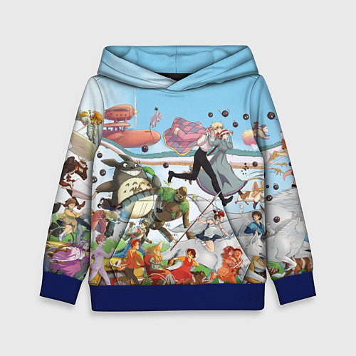 Детская толстовка Studio Ghibli / 3D-Синий – фото 1