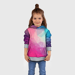 Толстовка-худи детская ВСЕЛЕННАЯ, цвет: 3D-меланж — фото 2