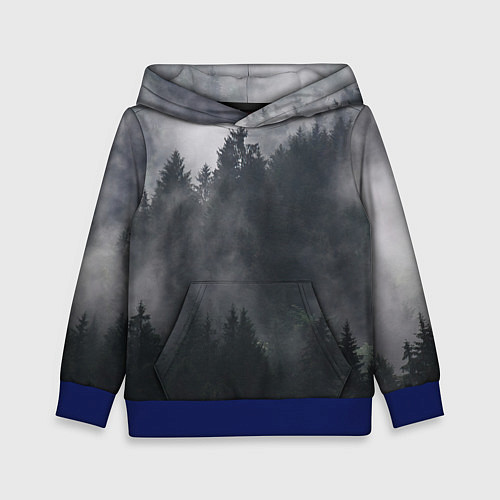 Детская толстовка Лес / 3D-Синий – фото 1
