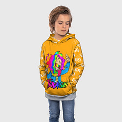 Толстовка-худи детская 6IX9INE, цвет: 3D-меланж — фото 2
