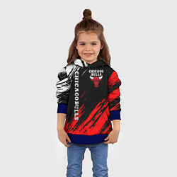 Толстовка-худи детская CHICAGO BULLS, цвет: 3D-синий — фото 2