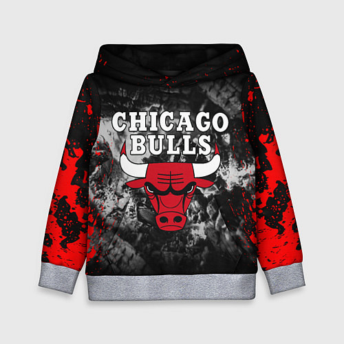 Детская толстовка CHICAGO BULLS / 3D-Меланж – фото 1