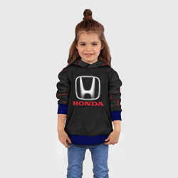 Толстовка-худи детская HONDA, цвет: 3D-синий — фото 2