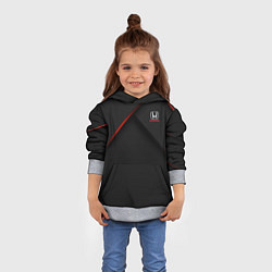 Толстовка-худи детская HONDA Z, цвет: 3D-меланж — фото 2