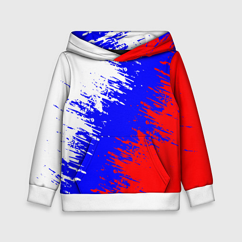 Детская толстовка Россия / 3D-Белый – фото 1