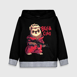 Толстовка-худи детская Bella Ciao, цвет: 3D-меланж