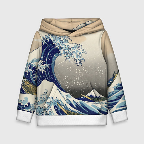 Детская толстовка ЯПОНСКАЯ КАРТИНА / 3D-Белый – фото 1