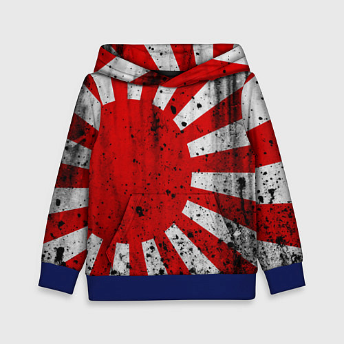 Детская толстовка ЯПОНСКИЙ ФЛАГ / 3D-Синий – фото 1