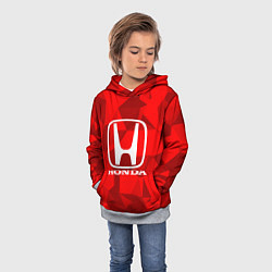 Толстовка-худи детская HONDA, цвет: 3D-меланж — фото 2
