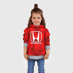 Толстовка-худи детская HONDA, цвет: 3D-меланж — фото 2