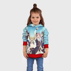 Толстовка-худи детская FAIRY TAIL ХВОСТ ФЕИ, цвет: 3D-красный — фото 2