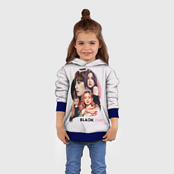 Толстовка-худи детская Blackpink, цвет: 3D-синий — фото 2