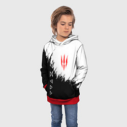 Толстовка-худи детская The Witcher, цвет: 3D-красный — фото 2