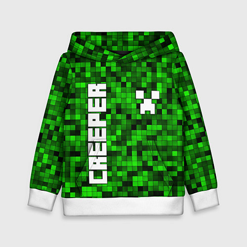 Детская толстовка MINECRAFT CREEPER / 3D-Белый – фото 1