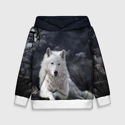 Детская толстовка БЕЛЫЙ ВОЛК D / 3D-Белый – фото 1
