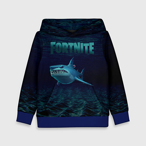 Детская толстовка Loot Shark Fortnite / 3D-Синий – фото 1