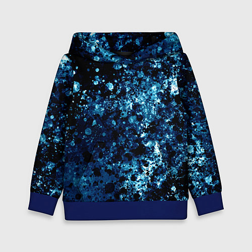 Детская толстовка Абстракция жидкость / 3D-Синий – фото 1