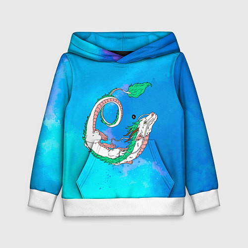 Детская толстовка Унесенные призраками Хаку / 3D-Белый – фото 1
