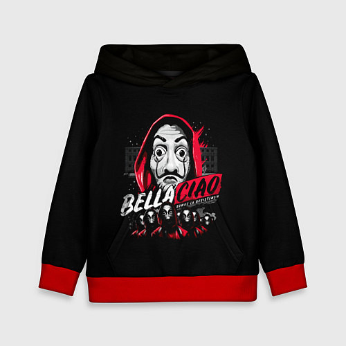 Детская толстовка БУМАЖНЫЙ ДОМ / 3D-Красный – фото 1