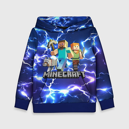 Детская толстовка MINECRAFT МАЙНКРАФТ / 3D-Синий – фото 1