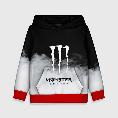 Детская толстовка MONSTER ENERGY BLACK / 3D-Красный – фото 1