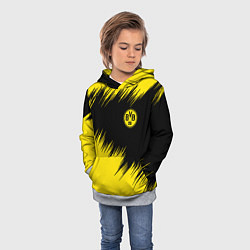 Толстовка-худи детская BORUSSIA, цвет: 3D-меланж — фото 2