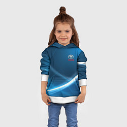 Толстовка-худи детская TOYOTA, цвет: 3D-белый — фото 2