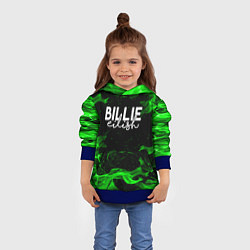 Толстовка-худи детская BILLIE EILISH, цвет: 3D-синий — фото 2