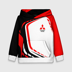 Толстовка-худи детская Mitsubishi EVO Uniform, цвет: 3D-белый