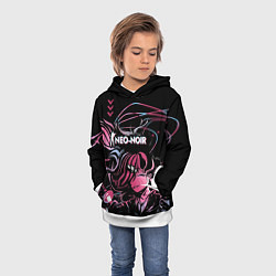 Толстовка-худи детская Cs:go Neo-Noir cuberpunk Style киберпанк, цвет: 3D-белый — фото 2