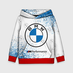 Толстовка-худи детская BMW БМВ, цвет: 3D-красный