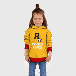 Толстовка-худи детская Рокстар, цвет: 3D-красный — фото 2