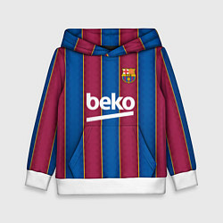 Толстовка-худи детская FC Barcelona 2021, цвет: 3D-белый