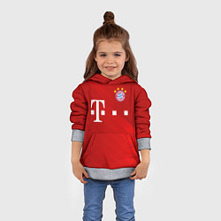 Толстовка-худи детская FC Bayern Munchen, цвет: 3D-меланж — фото 2