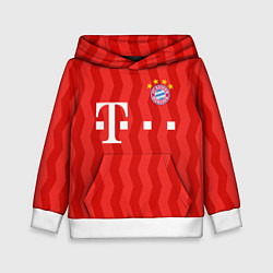 Толстовка-худи детская FC Bayern Munchen униформа, цвет: 3D-белый
