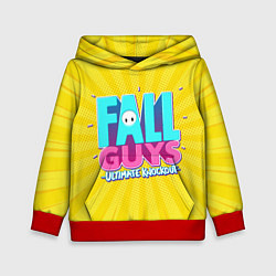 Толстовка-худи детская Fall Guys, цвет: 3D-красный