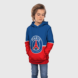 Толстовка-худи детская FC PSG, цвет: 3D-красный — фото 2